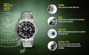 Zegarek Invicta ZEGAREK MĘSKI INVICTA PRO DIVER 26970 - WODOSZCZELNOŚĆ 200m - koperta 40mm 7