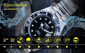 Zegarek Invicta ZEGAREK MĘSKI INVICTA PRO DIVER 26970 - WODOSZCZELNOŚĆ 200m - koperta 40mm 9