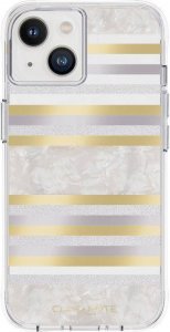 Case-Mate Case-Mate Pearl Stripes MagSafe - Etui iPhone 14 zdobione masą perłową (Pearl Stripes) 1