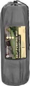 Springos Mata samopompująca 186 cm z poduszką mata turystyczna biwakowa z pokrowcem szara UNIWERSALNY 32