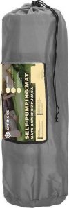 Springos Mata samopompująca 186 cm z poduszką mata turystyczna biwakowa z pokrowcem szara UNIWERSALNY 33
