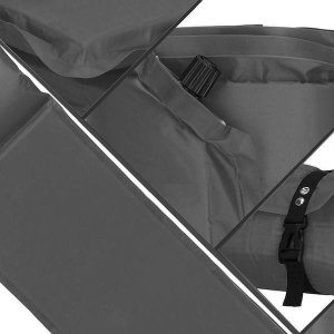 Springos Mata samopompująca 186 cm z poduszką mata turystyczna biwakowa z pokrowcem szara UNIWERSALNY 34