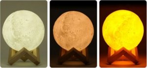 Nawilżacz powietrza Gordon NAWILŻACZ POWIETRZA DYFUZOR KSIĘŻYC LAMPKA 3D LED 3