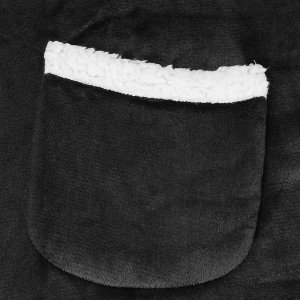 Springos Kocobluza damska oversize koc bluza 2w1 z kapturem ciepła grafitowa UNIWERSALNY 11