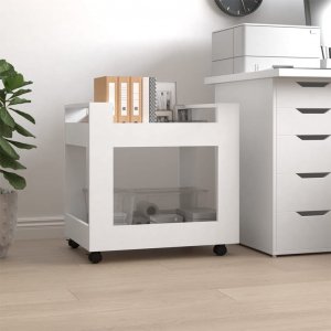 vidaXL Szafka pod biurko, biała, 60x45x60 cm, materiał drewnopochodny 1