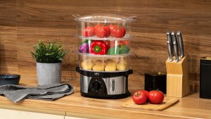 Parowar Gotowanie Parą Teesa 9,6L 750W 3 Poziomy 3