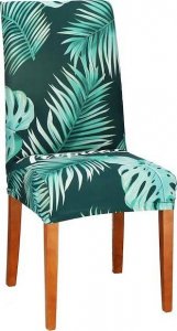 Springos Pokrowiec na krzesło uniwersalny liście tropikalne UNIWERSALNY 1