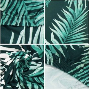 Springos Pokrowiec na krzesło uniwersalny liście tropikalne UNIWERSALNY 7