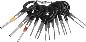 Springos Klucze narzędzia do demontażu tapicerki samochodowej ściągacze zestaw 46 szt. UNIWERSALNY 13