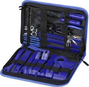 Springos Klucze narzędzia do demontażu tapicerki samochodowej ściągacze zestaw 46 szt. UNIWERSALNY 17