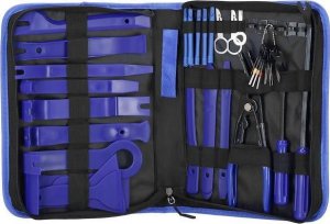 Springos Klucze narzędzia do demontażu tapicerki samochodowej ściągacze zestaw 46 szt. UNIWERSALNY 3