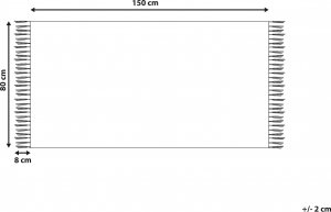 Beliani Dywan bawełniany 80 x 150 cm biało-beżowy KACEM! 6