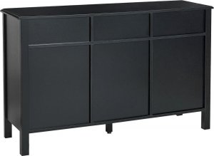 Beliani Komoda trzydrzwiowa czarna OLATE! 7