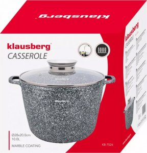 Klausberg Garnek Marmurkowy 10l 28cm Klausberg Kb-7526! 4
