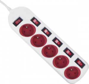 Listwa zasilająca Maclean 5 gniazd 1.5 m biała (MCE204 R/W) 4