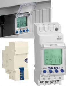 Orno PROGRAMATOR CZASOWY NA SZYNE DIN ELEKTRONICZNY 3