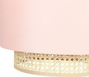 Lampa wisząca Beliani Lampa wisząca z różowym YUMURI! 5