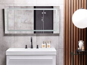 Beliani Lustro ścienne LED 120 x 60 cm srebrne BENOUVILLE! 2