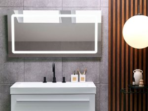 Beliani Lustro ścienne LED 120 x 60 cm srebrne BENOUVILLE! 8