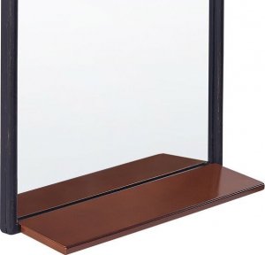 Beliani Lustro ścienne z półką 40 x 67 cm czarno-miedziane DOMME! 4