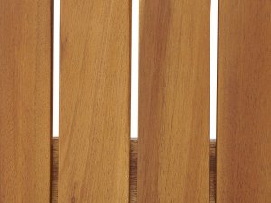 Beliani Ławka ogrodowa drewniana 120 cm czerwona poduszka SOVANA! 9