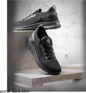 Ardon AMBLE WHITE G33 - męskie półbuty sportowe, cholewka dzianina, lekkie, wygodne, podeszwa EVA/guma - Czarny G3373 45 6