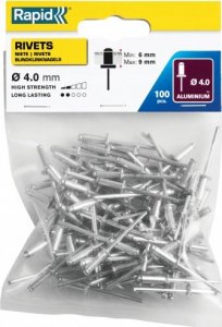 Rapid Nity Rapid standardowe ?4,0 x 12 mm - 100 szt. 3