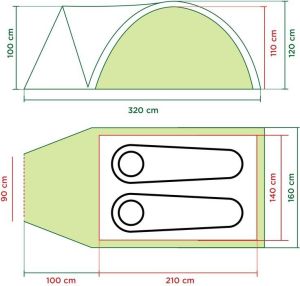 Namiot turystyczny Coleman Darwin 2 Plus 9