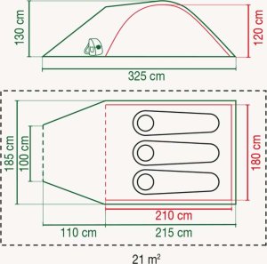 Namiot turystyczny Coleman Darwin 3+ 5