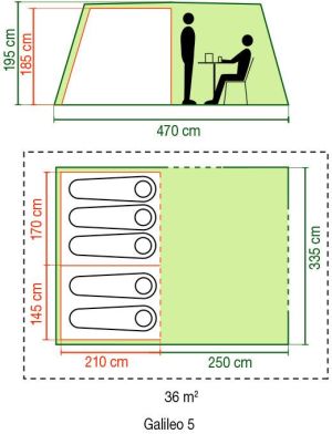 Namiot turystyczny Coleman Galileo 5 3