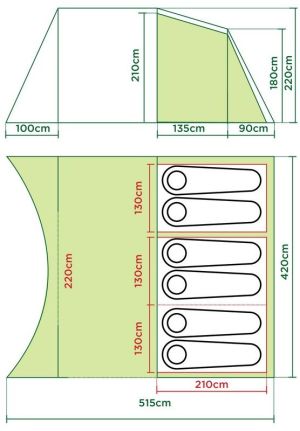 Namiot turystyczny Coleman Namiot turystyczny Da Gama 6 (053-L0000-2000012165-116) 2