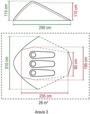 Namiot turystyczny Coleman Aravis 3 (053-L0000-2000014613-145) 7