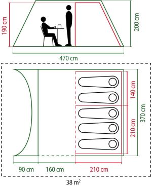 Namiot turystyczny Coleman Namiot turystyczny Cabral 5 (053-L0000-2000024789-223) 7