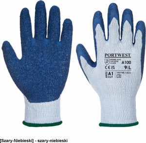 Portwest A100 - Rękawica Grip - szary-niebieski S 1