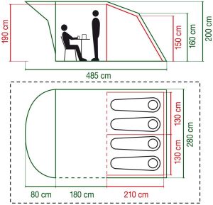 Namiot turystyczny Coleman Oak Canyon 4 9