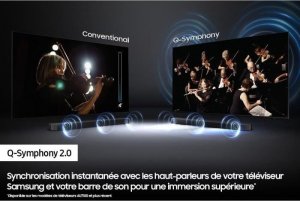 Soundbar Samsung SAMSUNG  HW-Q600B 3.1.2-kanalowy soundbar + wiazka akustyczna + Dolby Atmos DTS:X 4