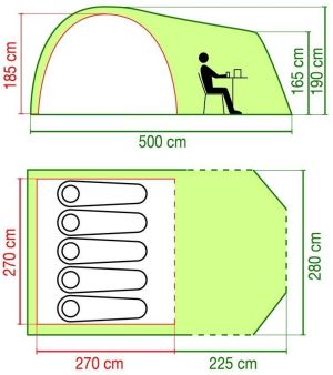 Namiot turystyczny Coleman Trailblazer 5 Plus 11