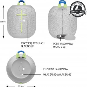 Głośnik Logitech Wonderboom 3 szary (S55163367) 6