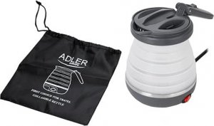 Adler AD 1370UK Czajnik silikonowy 0,6 l - turystyczny - wtyczka uk 1