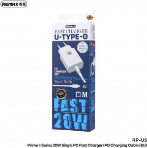 Ładowarka Remax ŁAD SIEC REMAX PRIME II SERIES 20W RP-U5 + KABEL USB-C/LIGHTNING 1M 3