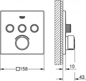 Bateria prysznicowa Grohe SmartControl chromowany 3