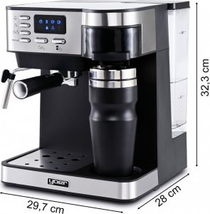 Ekspres ciśnieniowy Yoer Dualio CCM03BK 12