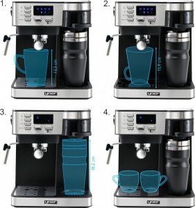 Ekspres ciśnieniowy Yoer Dualio CCM03BK 9