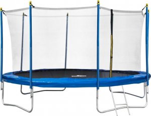 Trampolina ogrodowa Majowo DUŻA TRAMPOLINA OGRODOWA Z SIATKĄ 14FT - 427cm 1