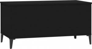 vidaXL Stolik kawowy, czarny, 90x44,5x45 cm 6