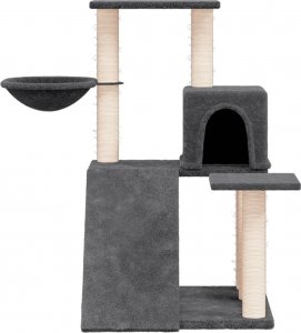 vidaXL vidaXL Drapak dla kota z sizalowymi słupkami, ciemnoszary, 82 cm 3