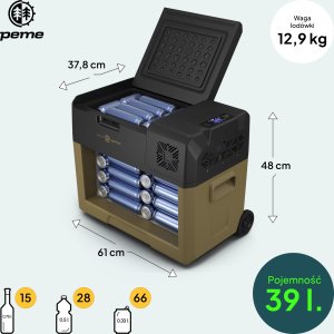 Lodówka turystyczna Peme Expedition 40 Storm Sand 9