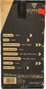 Fotel SENSE7 Prism - materiałowy, czarny 11