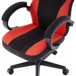 Fotel SENSE7 Prism materiałowy czarno-czerwony 6