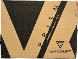 Fotel SENSE7 Prism materiałowy czarno-czerwony 8